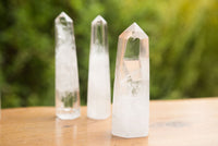 Polished Clear Quartz Crystal Points x 6 From Madagascar - TopRock