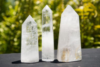 Polished Clear Quartz Crystal Points x 6 From Madagascar - TopRock