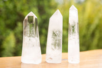 Polished Clear Quartz Crystal Points x 6 From Madagascar - TopRock