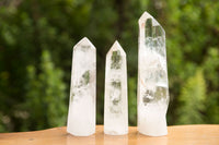 Polished Clear Quartz Crystal Points x 6 From Madagascar - TopRock