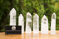 Polished Clear Quartz Crystal Points x 6 From Madagascar - TopRock