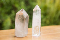 Polished Clear Quartz Crystal Points x 12 From Madagascar - TopRock