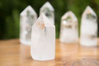 Polished Clear Quartz Crystal Points x 12 From Madagascar - TopRock