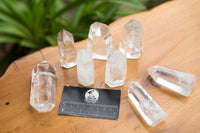 Polished Clear Quartz Crystal Points x 12 From Madagascar - TopRock