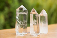 Polished Clear Quartz Crystal Points x 12 From Madagascar - TopRock