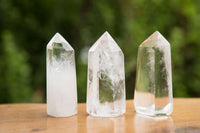 Polished Clear Quartz Crystal Points x 12 From Madagascar - TopRock