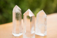 Polished Clear Quartz Crystal Points x 12 From Madagascar - TopRock