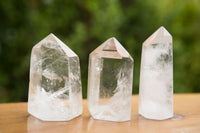 Polished Clear Quartz Crystal Points x 12 From Madagascar - TopRock