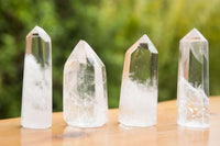 Polished Clear Quartz Crystal Points x 12 From Madagascar - TopRock