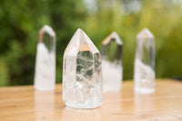 Polished Clear Quartz Crystal Points x 12 From Madagascar - TopRock