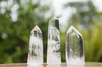 Polished Clear Quartz Crystal Points x 12 From Madagascar - TopRock