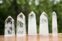 Polished Clear Quartz Crystal Points x 12 From Madagascar - TopRock