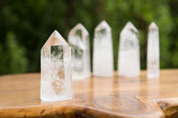 Polished Clear Quartz Crystal Points x 12 From Madagascar - TopRock