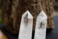 Polished Clear Quartz Crystal Points x 12 From Madagascar - TopRock