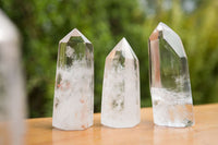 Polished Clear Quartz Crystal Points x 12 From Madagascar - TopRock