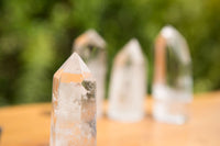 Polished Clear Quartz Crystal Points x 12 From Madagascar - TopRock