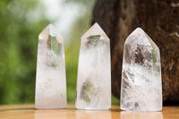 Polished Clear Quartz Crystal Points x 12 From Madagascar - TopRock