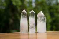 Polished Clear Quartz Crystal Points x 12 From Madagascar - TopRock