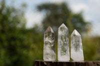 Polished Clear Quartz Crystal Points x 12 From Madagascar - TopRock