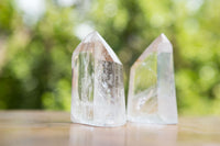 Polished Clear Quartz Crystal Points x 12 From Madagascar - TopRock