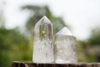 Polished Clear Quartz Crystal Points x 12 From Madagascar - TopRock