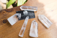 Polished Clear Quartz Crystal Points x 12 From Madagascar - TopRock