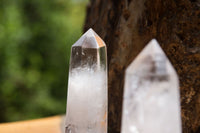 Polished Clear Quartz Crystal Points x 12 From Madagascar - TopRock