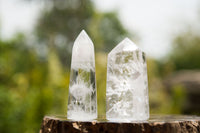 Polished Clear Quartz Crystal Points x 12 From Madagascar - TopRock