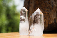 Polished Clear Quartz Crystal Points x 12 From Madagascar - TopRock