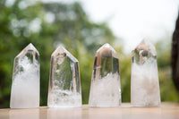 Polished Clear Quartz Crystal Points x 12 From Madagascar - TopRock