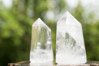 Polished Clear Quartz Crystal Points x 12 From Madagascar - TopRock