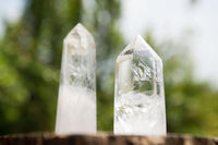 Polished Clear Quartz Crystal Points x 12 From Madagascar - TopRock