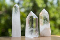 Polished Clear Quartz Crystal Points x 12 From Madagascar - TopRock