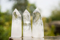 Polished Clear Quartz Crystal Points x 12 From Madagascar - TopRock