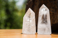 Polished Clear Quartz Crystal Points x 12 From Madagascar - TopRock