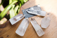 Polished Clear Quartz Crystal Points x 12 From Madagascar - TopRock