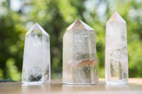 Polished Clear Quartz Crystal Points x 12 From Madagascar - TopRock