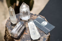 Polished Clear Quartz Crystal Points x 12 From Madagascar - TopRock