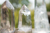 Polished Clear Quartz Crystal Points x 12 From Madagascar - TopRock