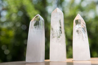 Polished Clear Quartz Crystal Points x 12 From Madagascar - TopRock