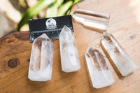 Polished Clear Quartz Crystal Points x 12 From Madagascar - TopRock