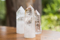 Polished Clear Quartz Crystal Points x 12 From Madagascar - TopRock