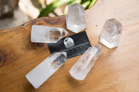 Polished Clear Quartz Crystal Points x 12 From Madagascar - TopRock