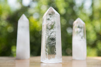 Polished Clear Quartz Crystal Points x 12 From Madagascar - TopRock