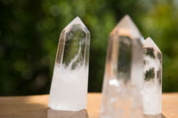 Polished Clear Quartz Crystal Points x 12 From Madagascar - TopRock