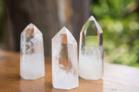 Polished Clear Quartz Crystal Points x 12 From Madagascar - TopRock