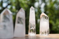 Polished Clear Quartz Crystal Points x 12 From Madagascar - TopRock