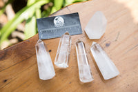 Polished Clear Quartz Crystal Points x 12 From Madagascar - TopRock