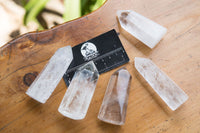 Polished Clear Quartz Crystal Points x 12 From Madagascar - TopRock