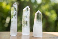 Polished Clear Quartz Crystal Points x 12 From Madagascar - TopRock